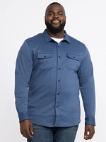 Men's Twill Knit Flannel Shirt