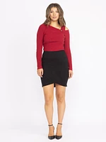 Women's Tulip Hem Pencil Skirt