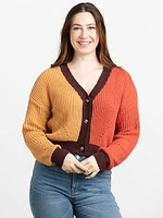 Women's Cropped Button Cardigan