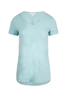 Women's Cuffed V-Neck Tee