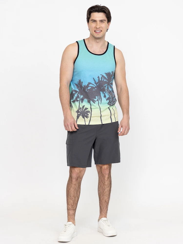 Men's Palm Tree Sublimation Tank