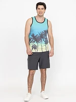 Men's Palm Tree Sublimation Tank