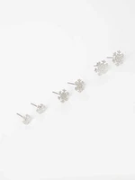 Women's Dainty Snowflake Stud Earrings