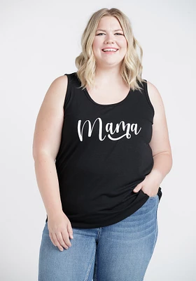 Women's Mama Scoop Neck Tank