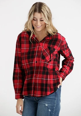 Women's Buffalo Plaid Hoodie