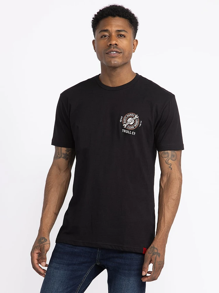 Men's Dirty Hands Clean Money Wrench Tee