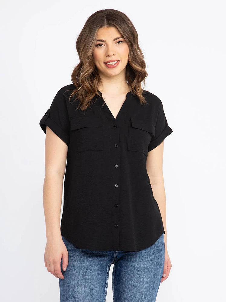 Women's Button Front Blouse