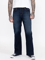 Men's Loose Medium Dark Jeans