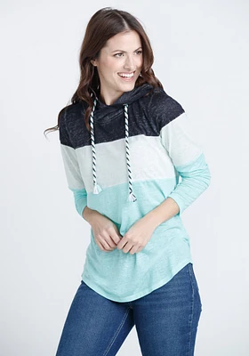 Women's Colour Block Hoodie