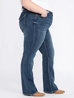 Women's Plus Flap Pocket Baby Boot Jeans