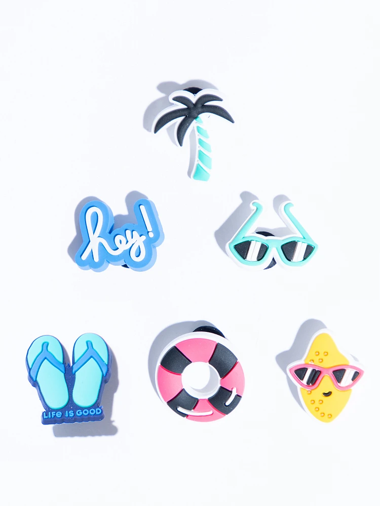 Beach Fun Shoe Charms