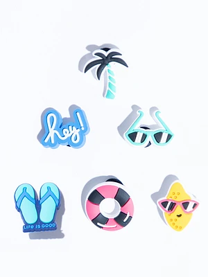 Beach Fun Shoe Charms