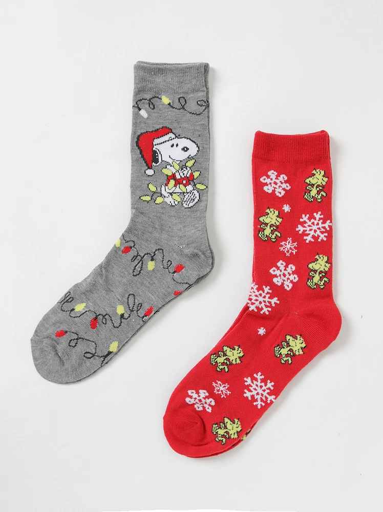 Men's Snoopy Christmas Sock