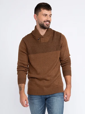 Men's Shawl Collar Sweater