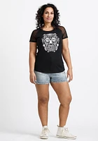 Women's Mesh Sleeve Tee