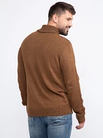 Men's Shawl Collar Sweater