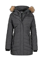 Women's Quilted Parka with Fooler