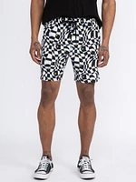 Men's Checkerboard Board Short