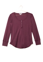 Women's Waffle Henley