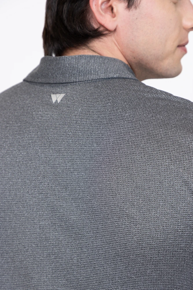 Men's Active Textured Polo Shirt