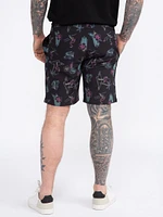 Men's Printed Tropical Hybrid Shorts