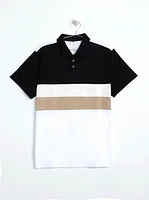 Men's Colourblock Polo Shirt