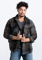 Men's Hooded Flannel Shirt