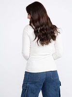 Women's Ribbed Long Sleeve Tee