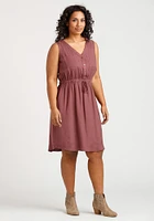 Women's Half Button Dress