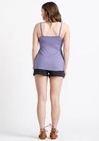 Women's Lace Overlay Cha Tank