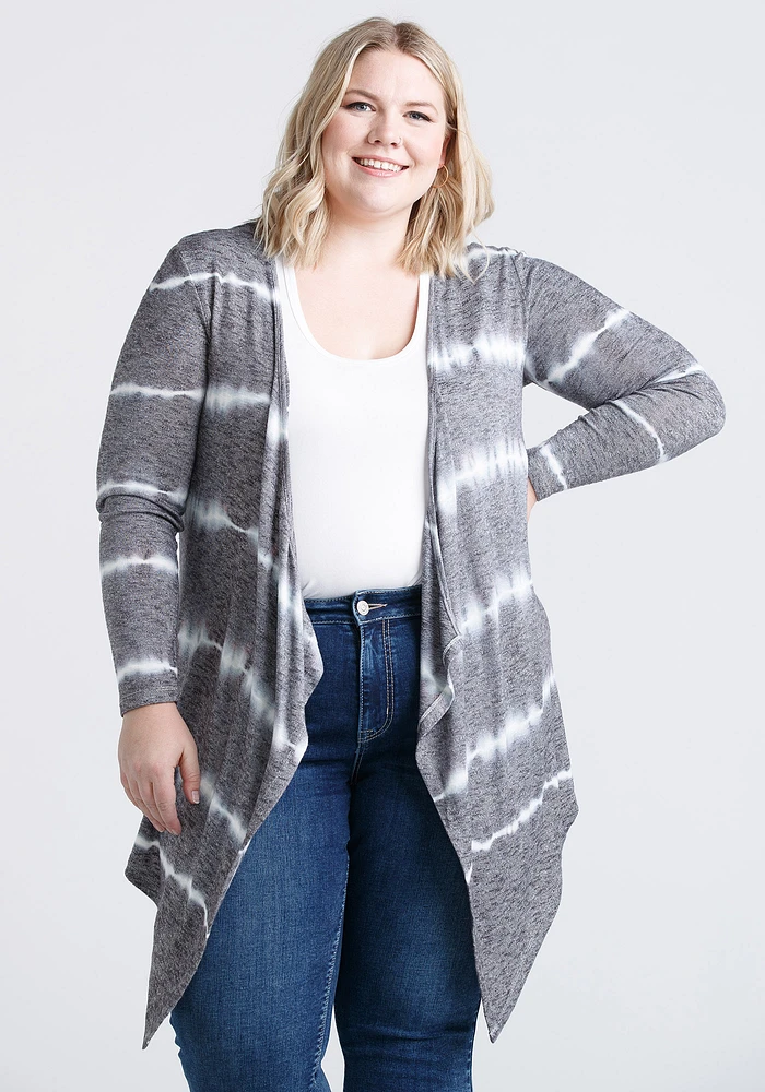 Women's Tie Dye Waterfall Cardigan