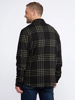 Men's Brushed Knit Plaid Shirt