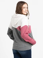 Women's Color Block Zip Hoodie