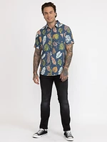 Men's Botanical Print Shirt