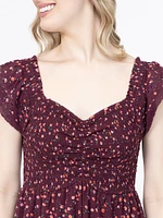 Women's Flutter Sleeve Dress
