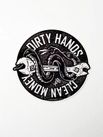 Dirty Hands Clean Money Wrench Sticker