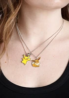 Pikachu & Eevee BFF Necklace Set