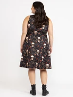 Women's Skull Skater Dress