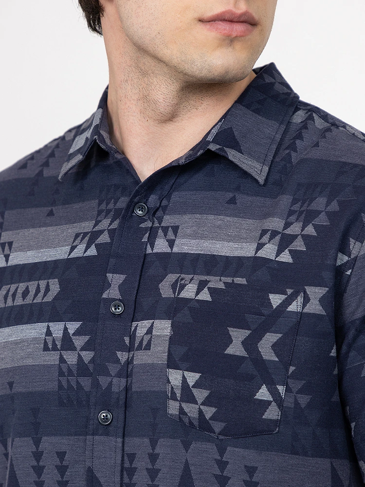 Men's Aztec Jacquard Shirt