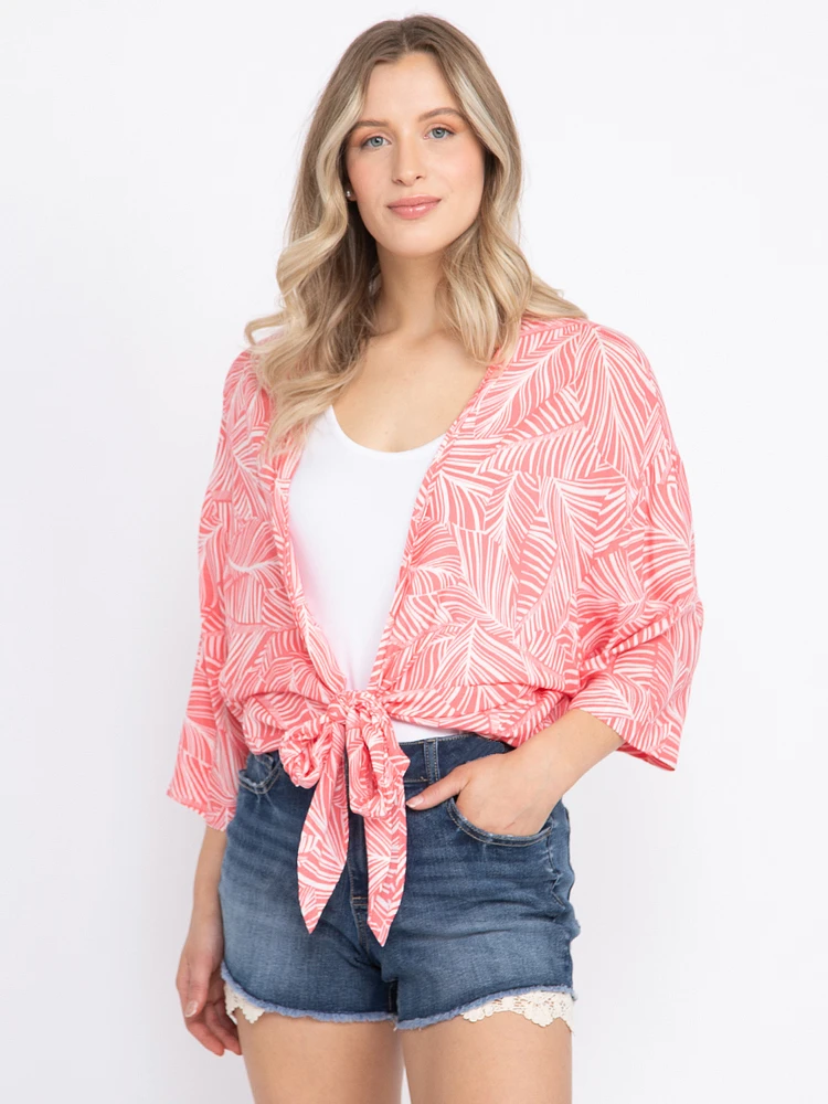 Women's Tropical Tie Front Wrap