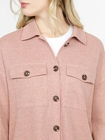 Women's Rib Button Front Shirt