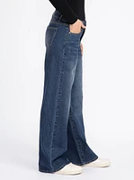 Women's Medium Dark Wash Wide Leg Skater