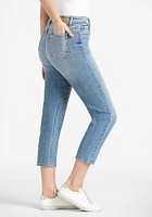 Women's High Rise Crop Straight Jeans