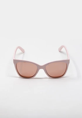 Women's Matte Pink Wayfarer Sunglasses