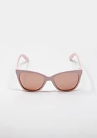 Women's Matte Pink Wayfarer Sunglasses