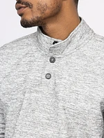 Men's Mock Neck Henley Shirt