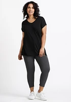 Women's V Neck Legging Tee