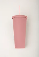 Mauve Rubber Coated Tumbler