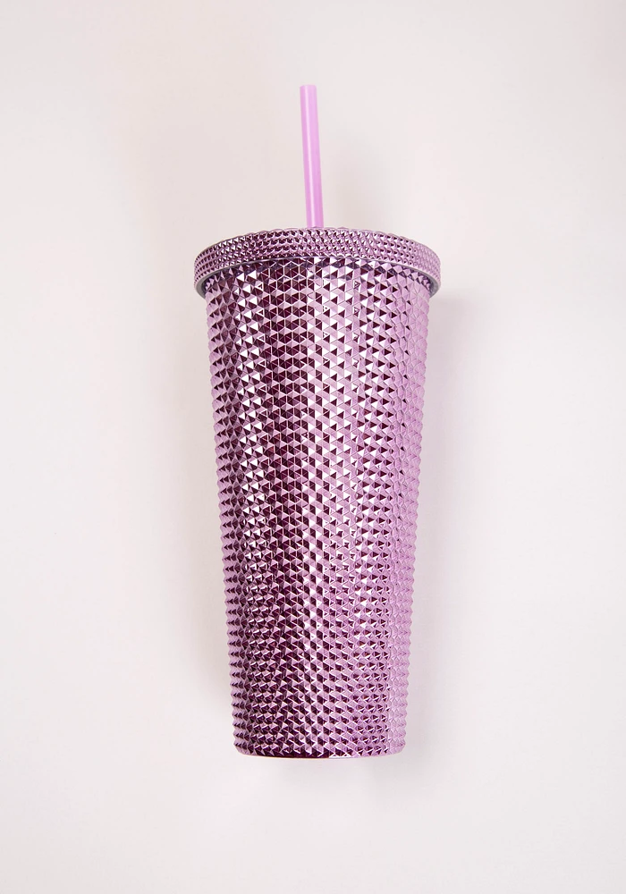 24 oz Honeycomb Purple Tumbler