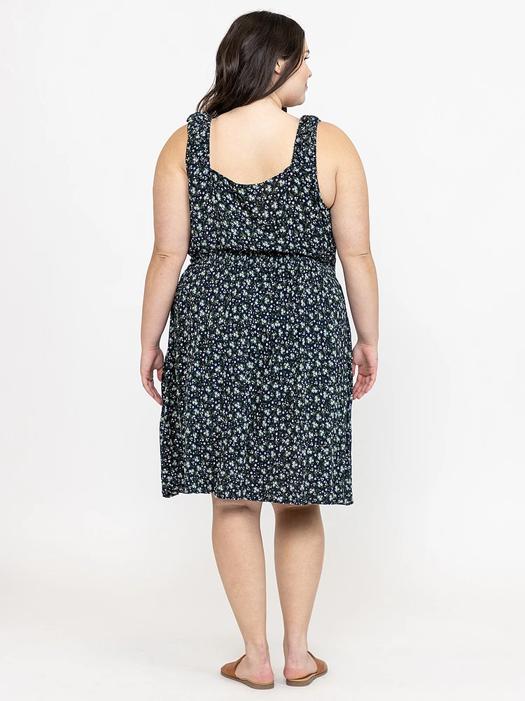 Women's Ditsy Peasant Dress